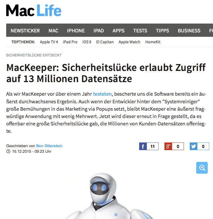 MacKeeper Artikel
